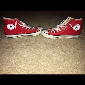 Converse Red shoes